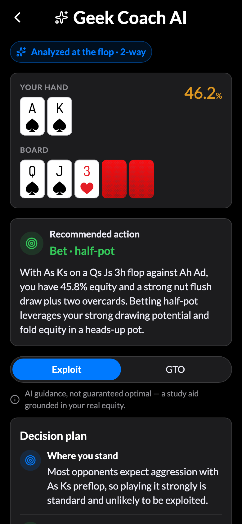 Geek Coach AI — a Crusher feature